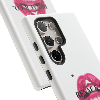 Glossy Pink Lip Print Phone Case — Renae & Co. Designer Protective Case