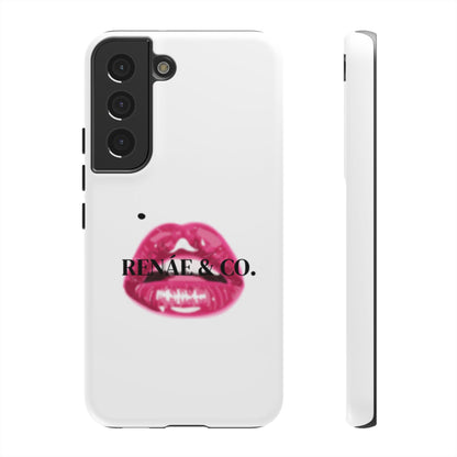 Glossy Pink Lip Print Phone Case — Renae & Co. Designer Protective Case