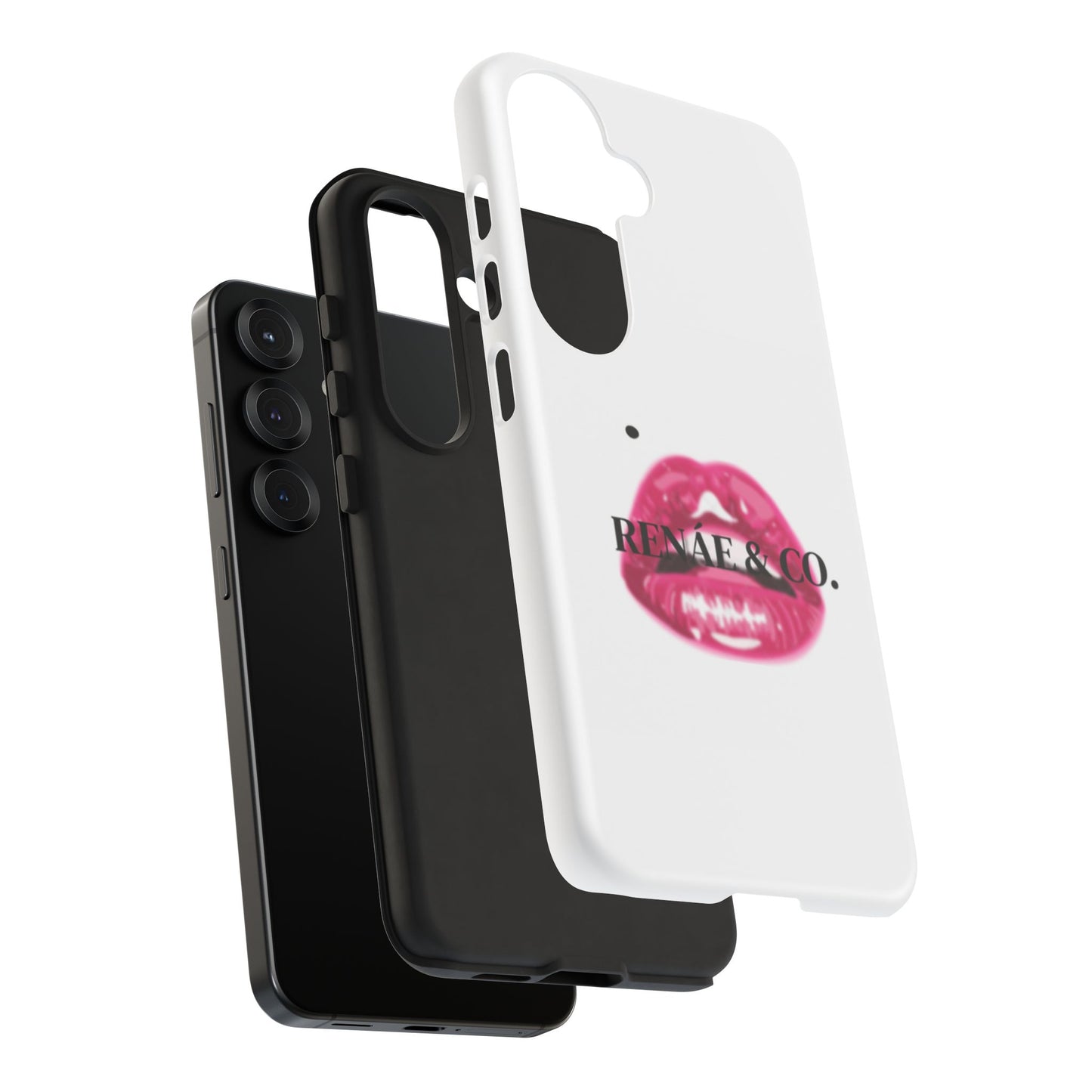 Glossy Pink Lip Print Phone Case — Renae & Co. Designer Protective Case