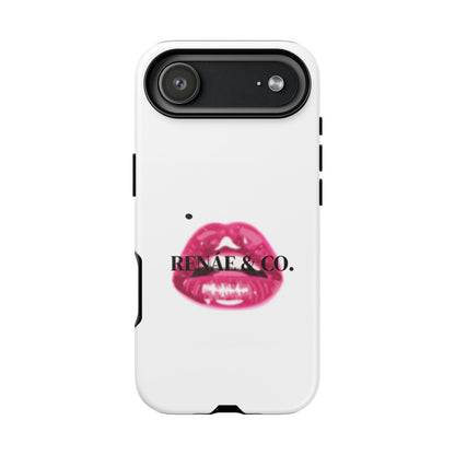 Glossy Pink Lip Print Phone Case — Renae & Co. Designer Protective Case