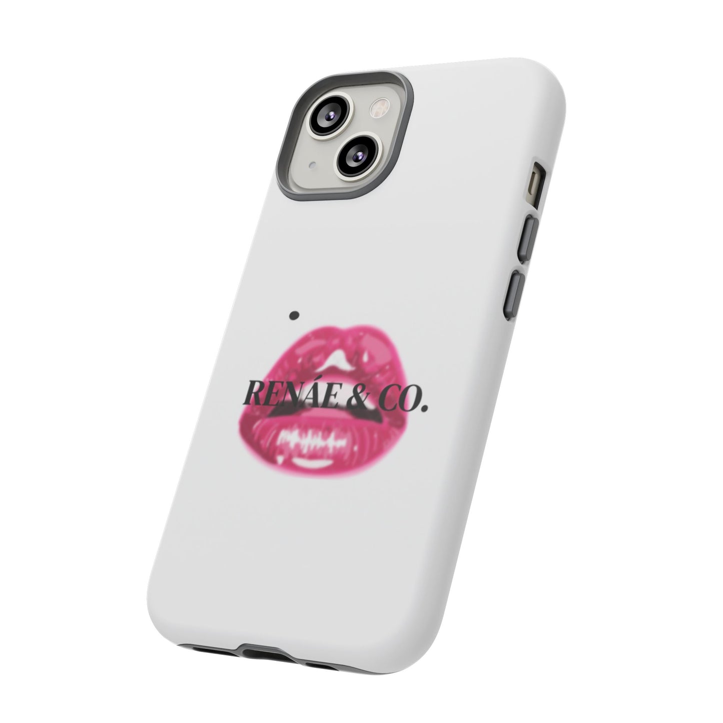 Glossy Pink Lip Print Phone Case — Renae & Co. Designer Protective Case