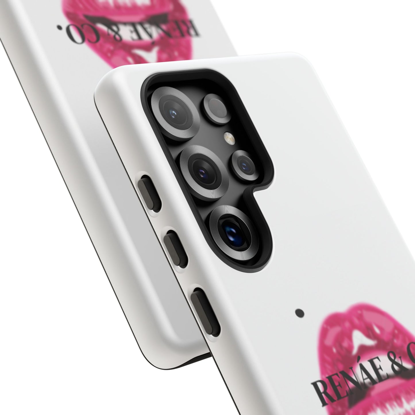 Glossy Pink Lip Print Phone Case — Renae & Co. Designer Protective Case