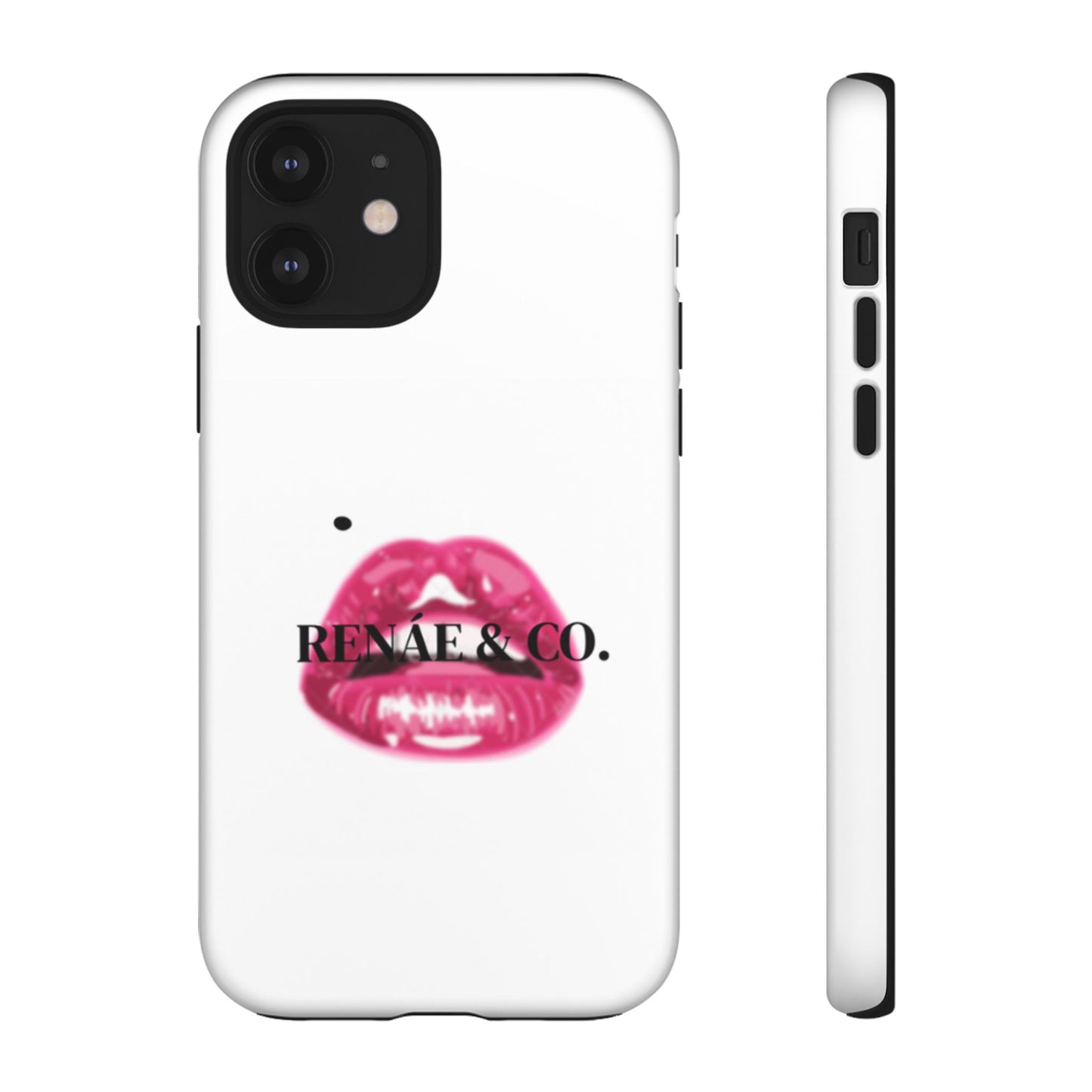 Glossy Pink Lip Print Phone Case — Renae & Co. Designer Protective Case