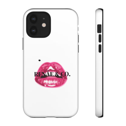 Glossy Pink Lip Print Phone Case — Renae & Co. Designer Protective Case