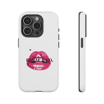 Glossy Pink Lip Print Phone Case — Renae & Co. Designer Protective Case