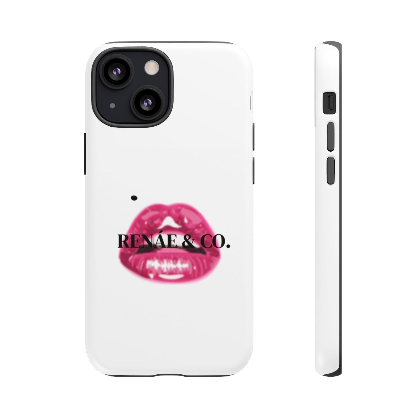 Glossy Pink Lip Print Phone Case — Renae & Co. Designer Protective Case