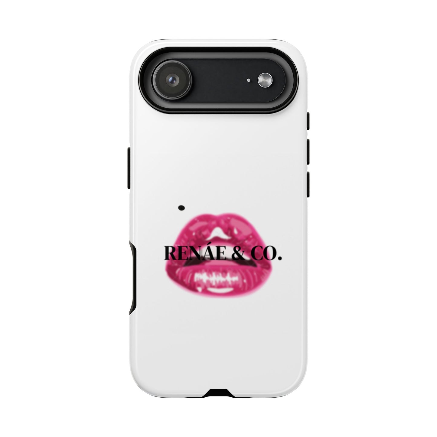 Glossy Pink Lip Print Phone Case — Renae & Co. Designer Protective Case