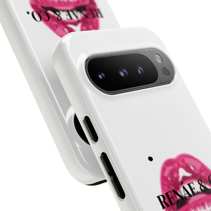 Glossy Pink Lip Print Phone Case — Renae & Co. Designer Protective Case
