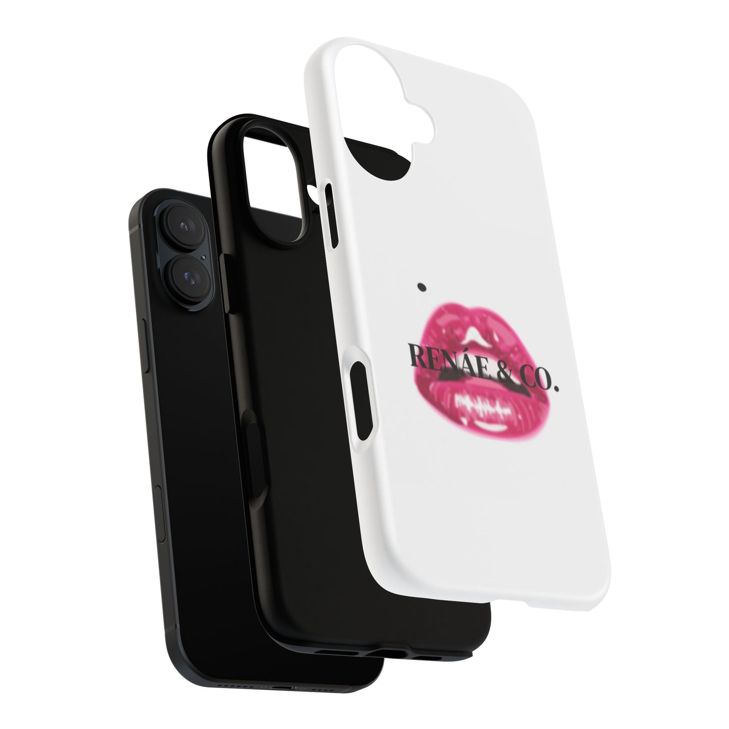 Glossy Pink Lip Print Phone Case — Renae & Co. Designer Protective Case