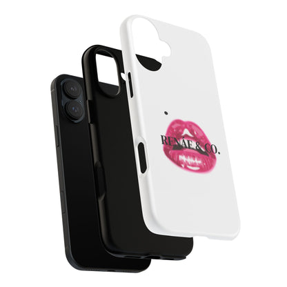 Glossy Pink Lip Print Phone Case — Renae & Co. Designer Protective Case