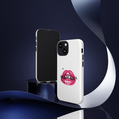 Glossy Pink Lip Print Phone Case — Renae & Co. Designer Protective Case