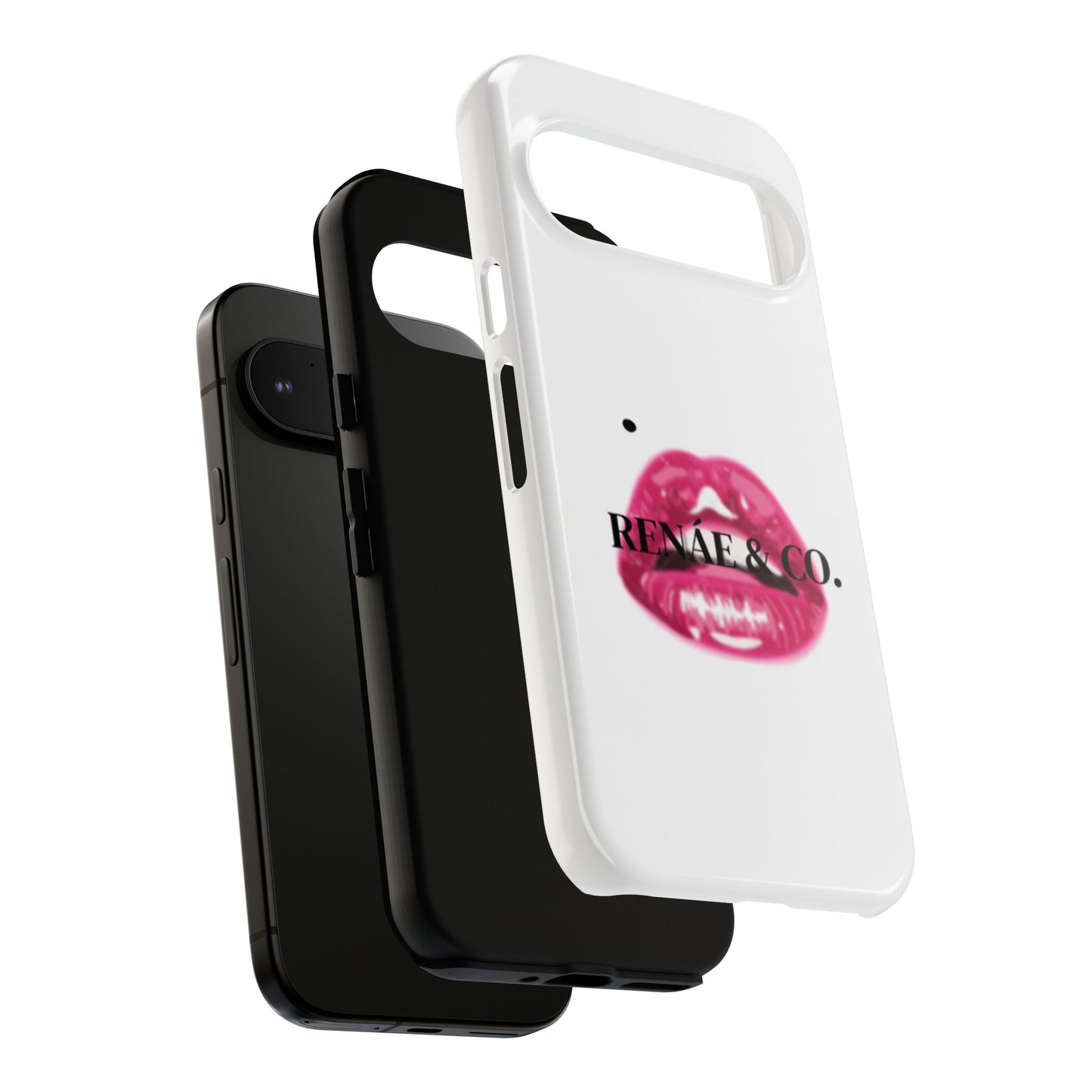 Glossy Pink Lip Print Phone Case — Renae & Co. Designer Protective Case