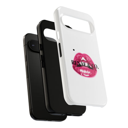 Glossy Pink Lip Print Phone Case — Renae & Co. Designer Protective Case
