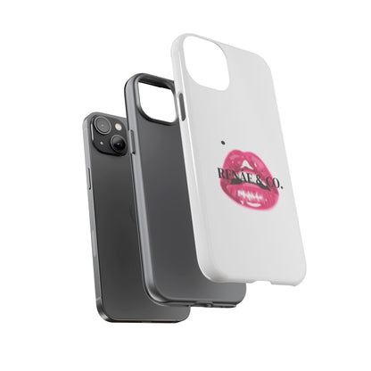 Glossy Pink Lip Print Phone Case — Renae & Co. Designer Protective Case