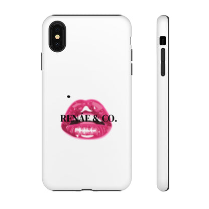 Glossy Pink Lip Print Phone Case — Renae & Co. Designer Protective Case
