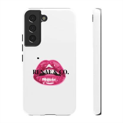 Glossy Pink Lip Print Phone Case — Renae & Co. Designer Protective Case
