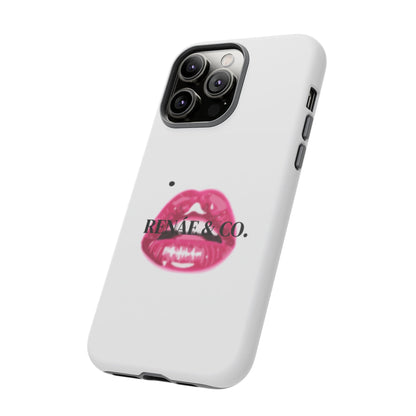 Glossy Pink Lip Print Phone Case — Renae & Co. Designer Protective Case