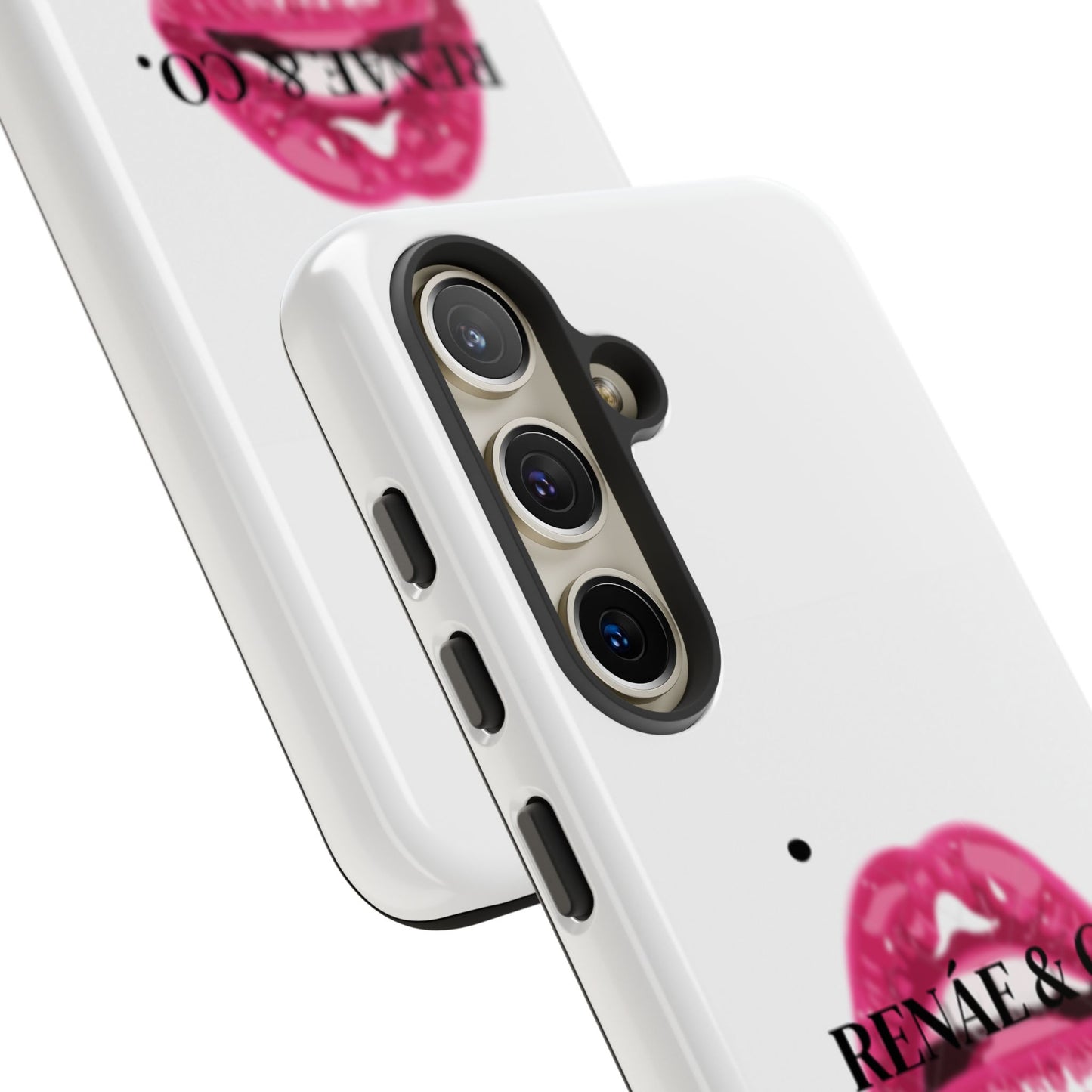 Glossy Pink Lip Print Phone Case — Renae & Co. Designer Protective Case