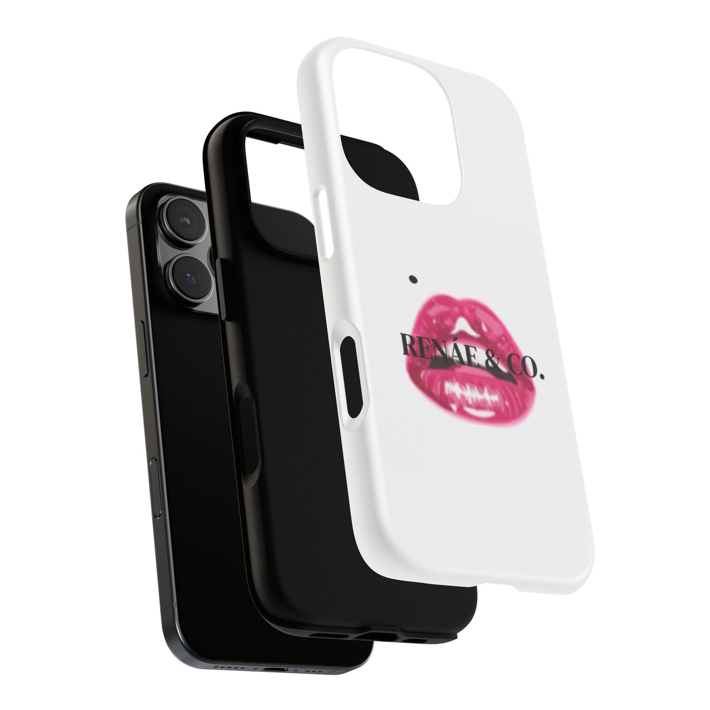 Glossy Pink Lip Print Phone Case — Renae & Co. Designer Protective Case