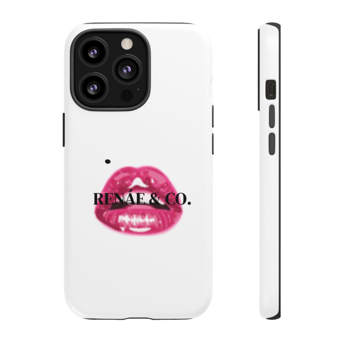 Glossy Pink Lip Print Phone Case — Renae & Co. Designer Protective Case