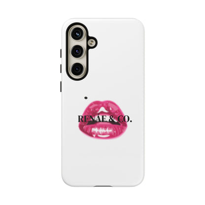 Glossy Pink Lip Print Phone Case — Renae & Co. Designer Protective Case