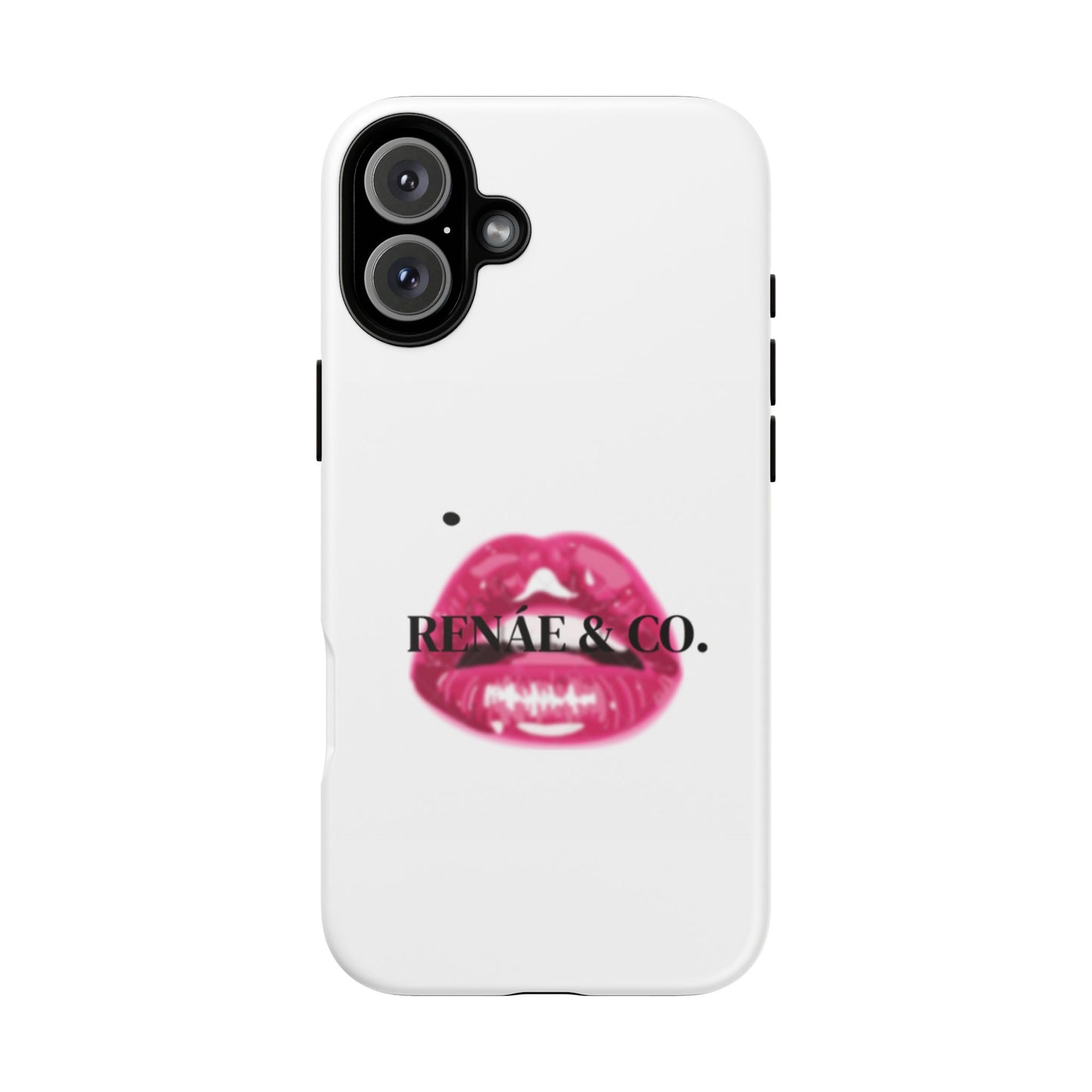 Glossy Pink Lip Print Phone Case — Renae & Co. Designer Protective Case