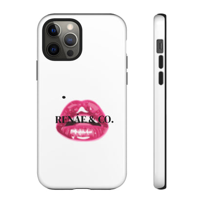 Glossy Pink Lip Print Phone Case — Renae & Co. Designer Protective Case