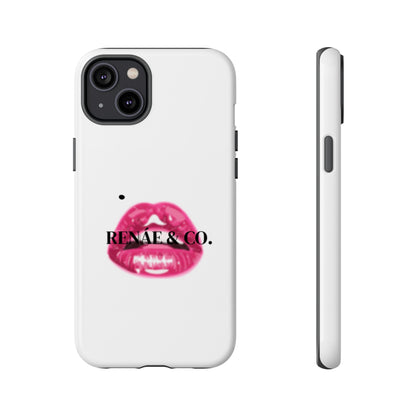Glossy Pink Lip Print Phone Case — Renae & Co. Designer Protective Case