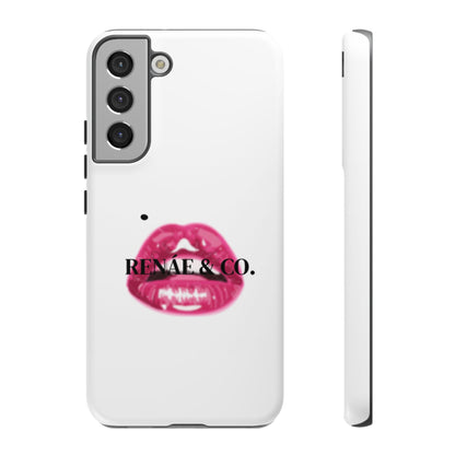 Glossy Pink Lip Print Phone Case — Renae & Co. Designer Protective Case