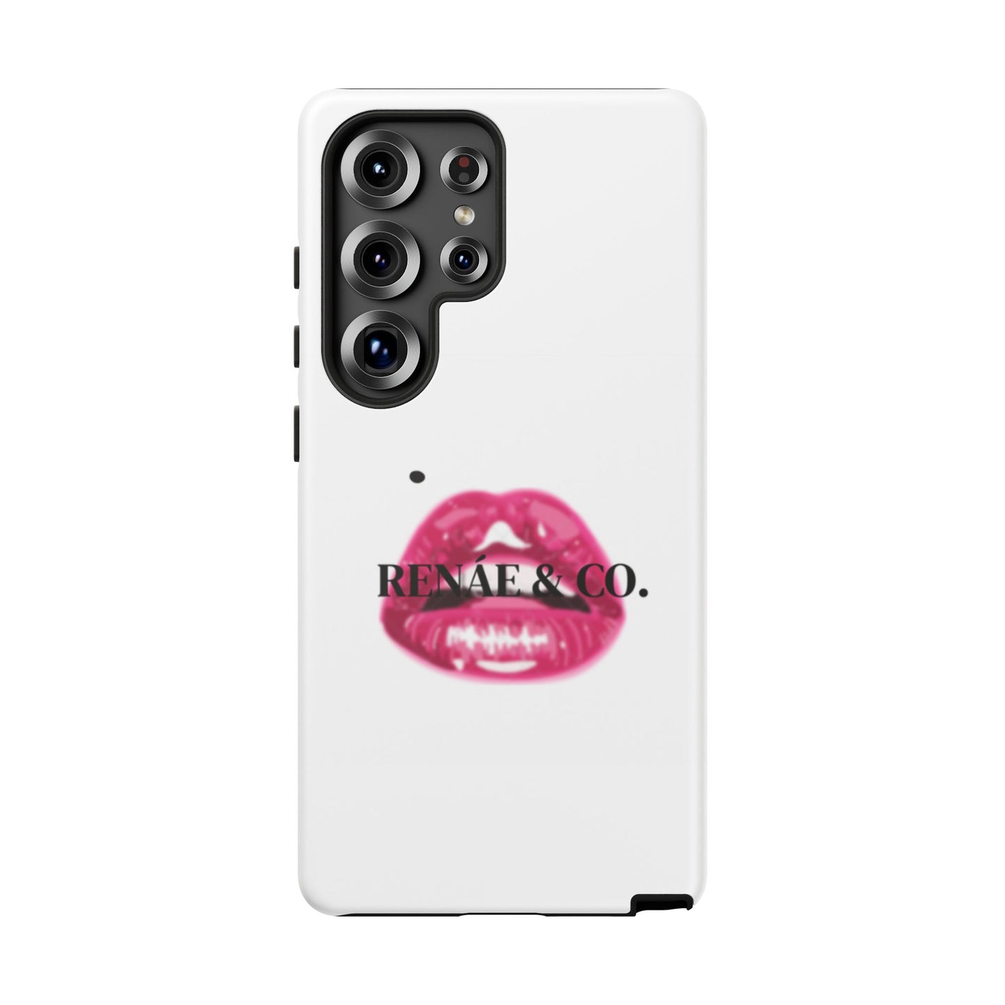 Glossy Pink Lip Print Phone Case — Renae & Co. Designer Protective Case