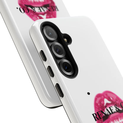 Glossy Pink Lip Print Phone Case — Renae & Co. Designer Protective Case