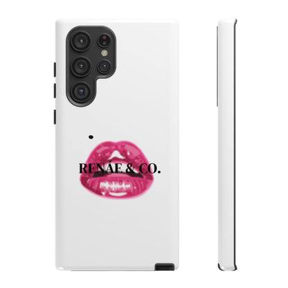 Glossy Pink Lip Print Phone Case — Renae & Co. Designer Protective Case