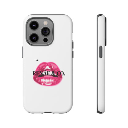 Glossy Pink Lip Print Phone Case — Renae & Co. Designer Protective Case