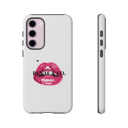 Glossy Pink Lip Print Phone Case — Renae & Co. Designer Protective Case