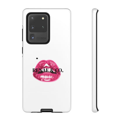 Glossy Pink Lip Print Phone Case — Renae & Co. Designer Protective Case