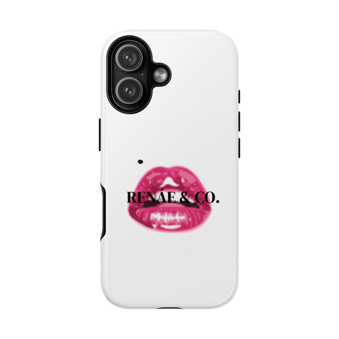 Glossy Pink Lip Print Phone Case — Renae & Co. Designer Protective Case