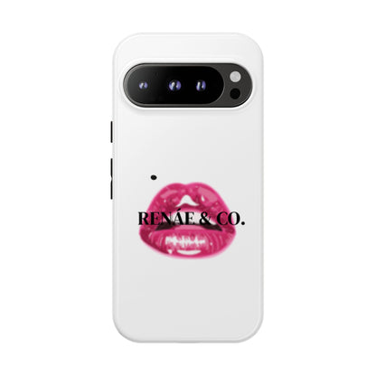 Glossy Pink Lip Print Phone Case — Renae & Co. Designer Protective Case