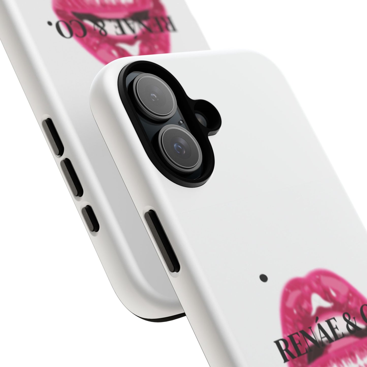 Glossy Pink Lip Print Phone Case — Renae & Co. Designer Protective Case