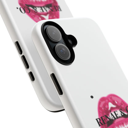Glossy Pink Lip Print Phone Case — Renae & Co. Designer Protective Case