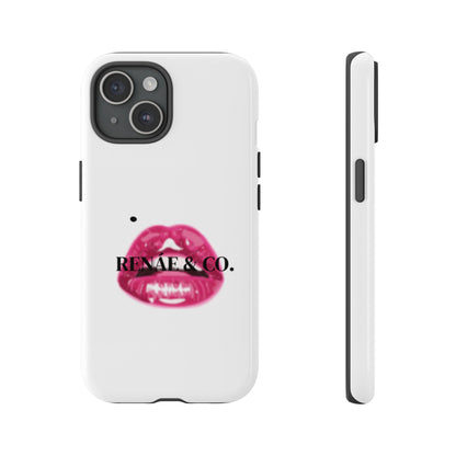 Glossy Pink Lip Print Phone Case — Renae & Co. Designer Protective Case