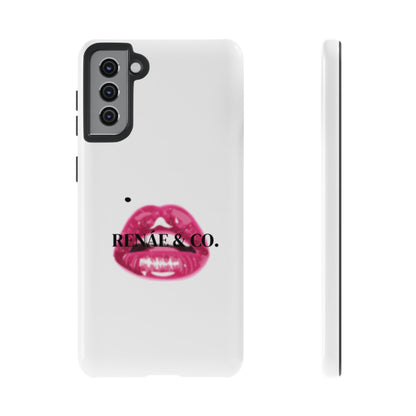 Glossy Pink Lip Print Phone Case — Renae & Co. Designer Protective Case
