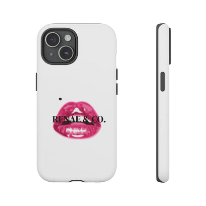Glossy Pink Lip Print Phone Case — Renae & Co. Designer Protective Case