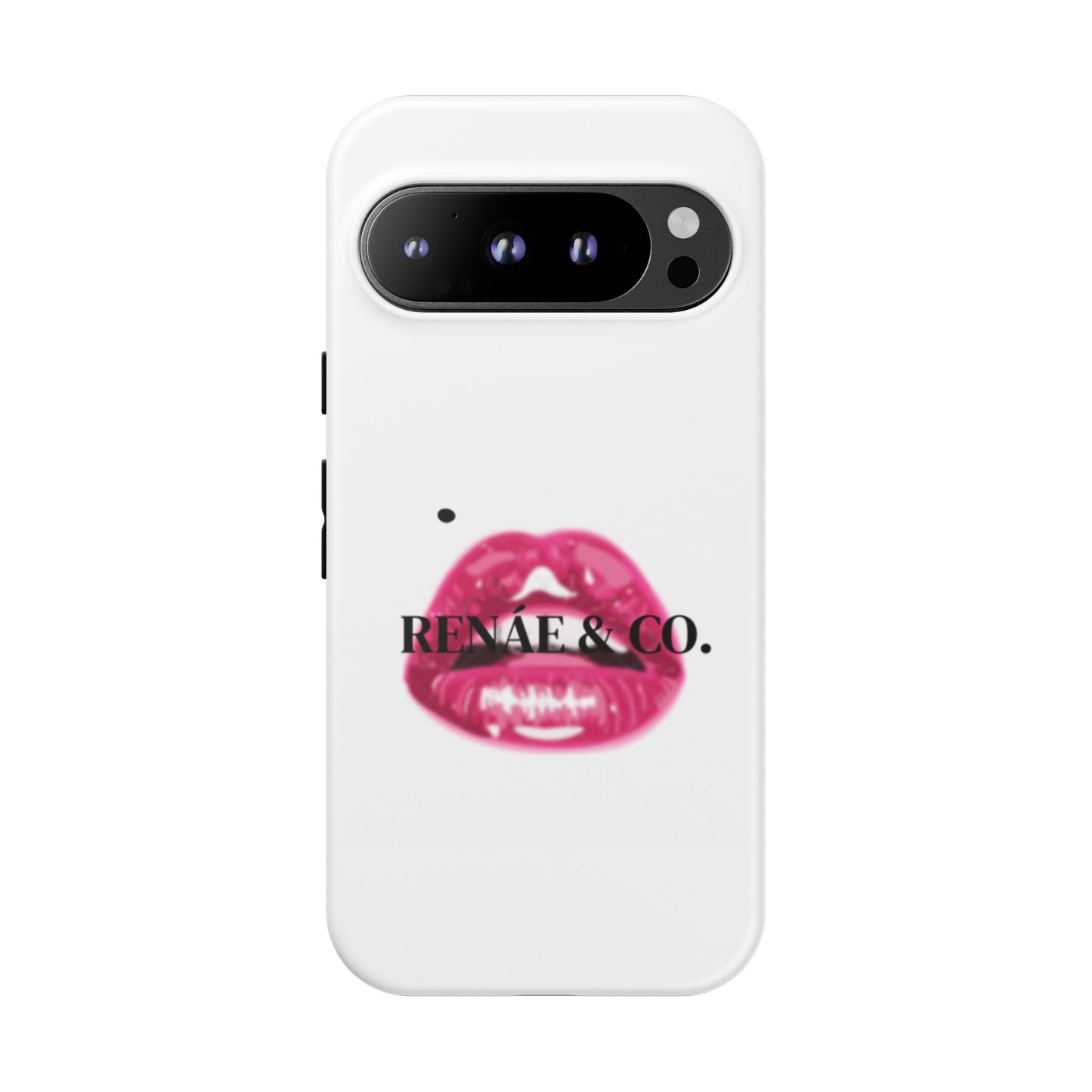 Glossy Pink Lip Print Phone Case — Renae & Co. Designer Protective Case