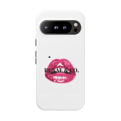 Glossy Pink Lip Print Phone Case — Renae & Co. Designer Protective Case