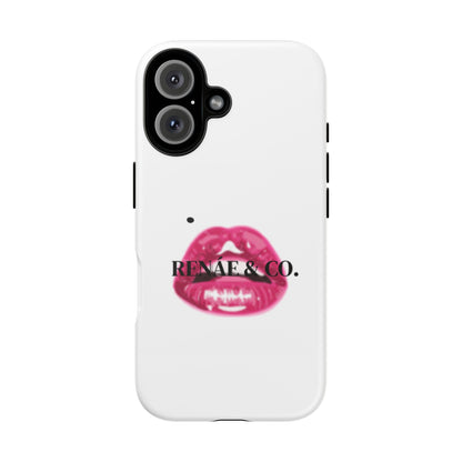 Glossy Pink Lip Print Phone Case — Renae & Co. Designer Protective Case