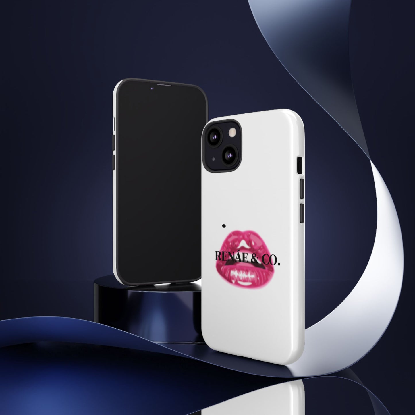 Glossy Pink Lip Print Phone Case — Renae & Co. Designer Protective Case