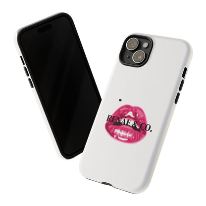 Glossy Pink Lip Print Phone Case — Renae & Co. Designer Protective Case