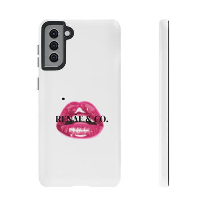 Glossy Pink Lip Print Phone Case — Renae & Co. Designer Protective Case