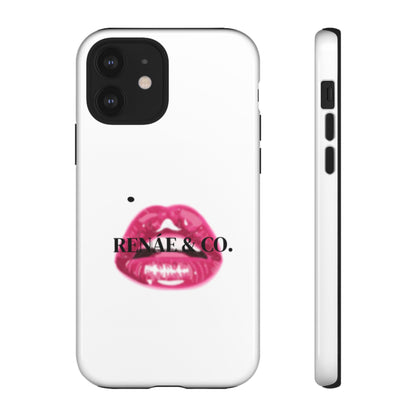 Glossy Pink Lip Print Phone Case — Renae & Co. Designer Protective Case
