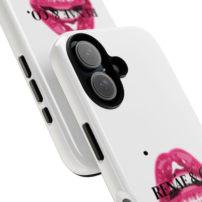 Glossy Pink Lip Print Phone Case — Renae & Co. Designer Protective Case